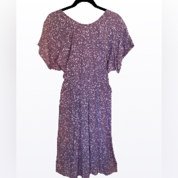 Jessica McClintock 80s Vintage.Purple dress with tags .Size : Medium Never Used - Picture 2 of 11